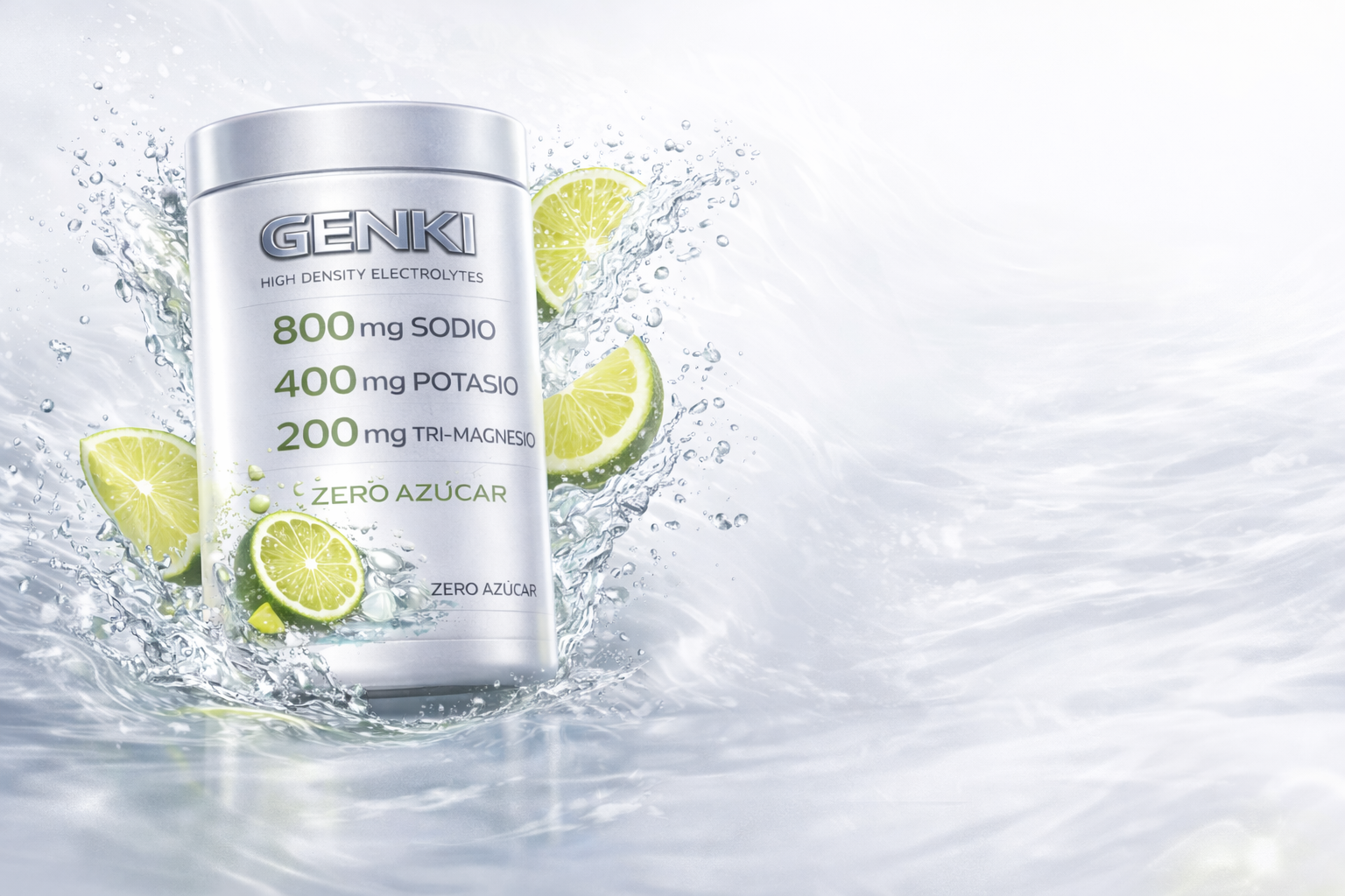 Genki - frasco con splash y limones